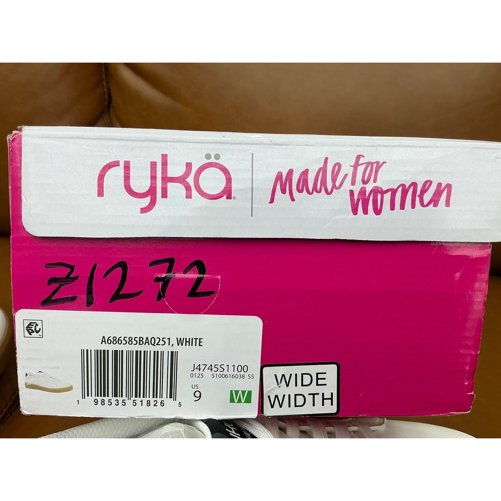 Ryka Viv Next Sneaker Womens 9W White New Gum Sole Low Top Lace Up Z1272 - Picture 8 of 8